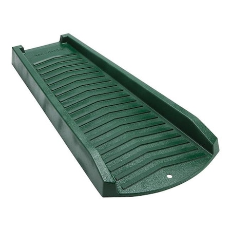 Dendesigns K Splash Block; Vinyl Green - 2 x 11 x 24 in. DE1491390